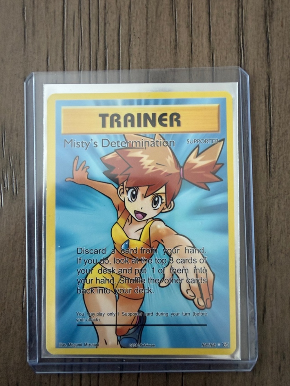 Misty's Determination Trainer Card #108